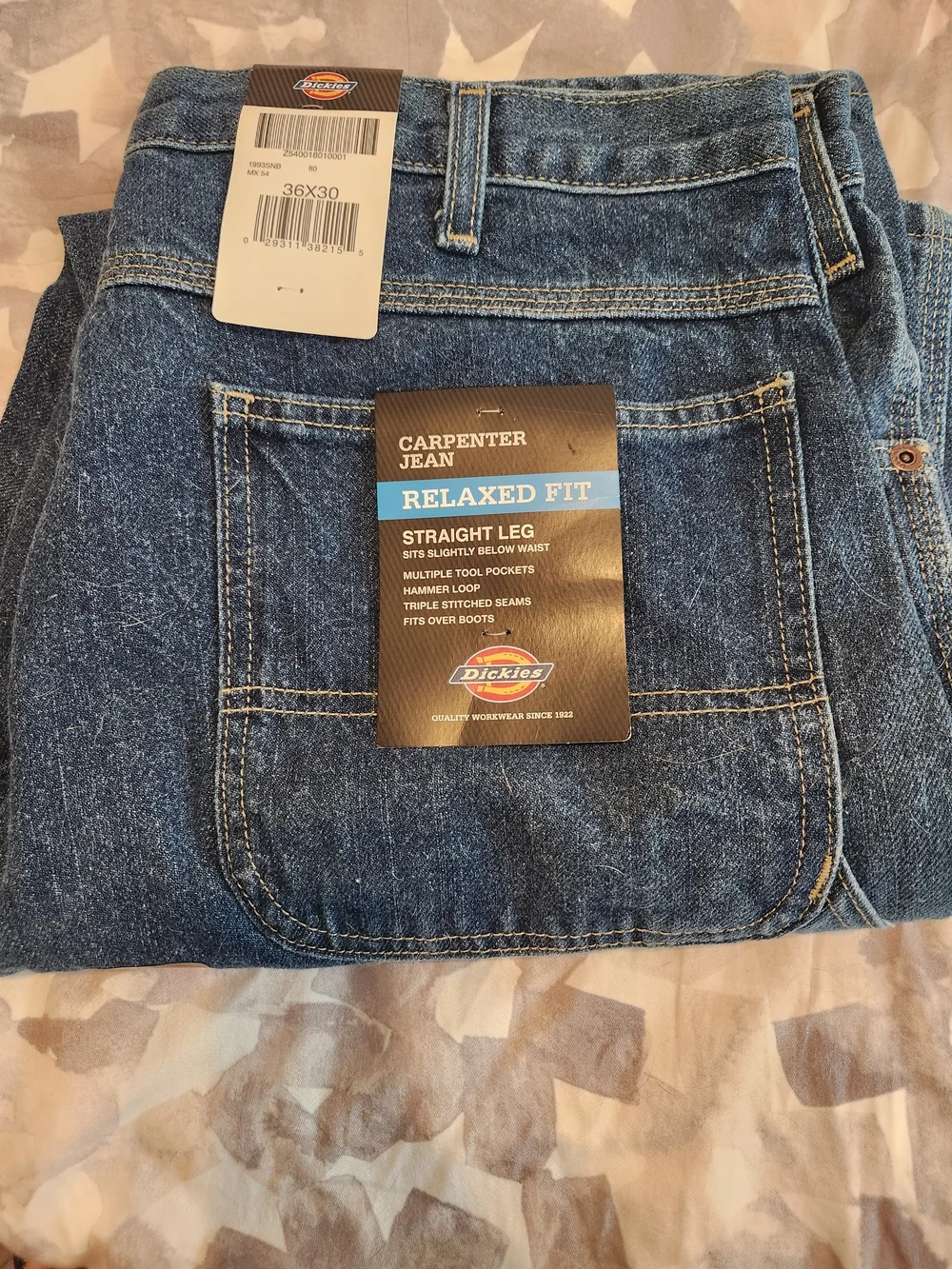 Dickies Relaxed Fit Carpenter Jeans - Blue